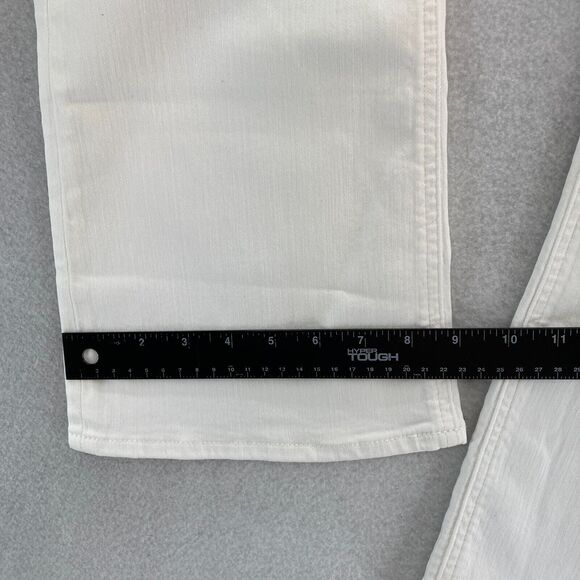 J.Crew Jeans Women's 31 High Rise Flare Crop White Denim‎ Signature Stretch NWT - Picture 11 of 14